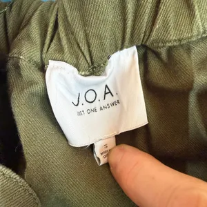 J.O.A. Just One Answer Olive Green Button Long Sleeve Dress Size Small thumbnail 7