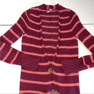 Free people beach‎ xs striped cardigan thumbnail 1