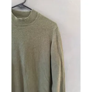 Zara Womens Olive Green‎ Wool Cashmere Blend Mock Neck Sweater Size M thumbnail 3