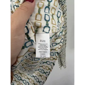 Talbots Wrinkle Resistant Equestrian Collared Button-Down Shirt Long Sleeve Sz 6 thumbnail 4