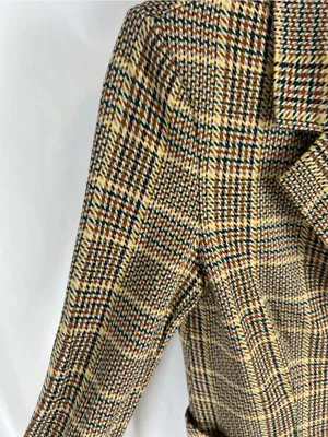 Cabi Pastime Plaid Jacket Blazer Style #3548 Brown Multi Size 4 thumbnail 4