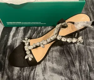 Black Women's Heels w/ Crystal Embellishments by Lauren Lorraine Size 8.5 thumbnail 4