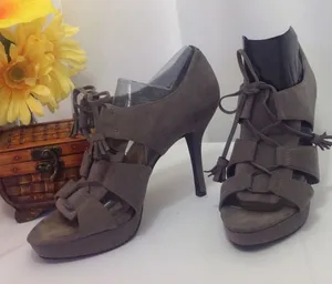 Nine West ⬇️ SUEDE LACE UP GLADIATOR HEELS thumbnail 1