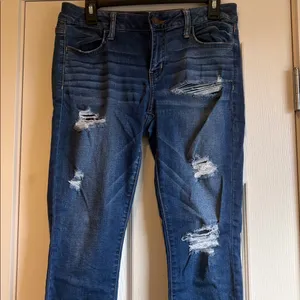 American Eagle | Basic Distressed “Jegging” Jeans Size 10 Short thumbnail 2