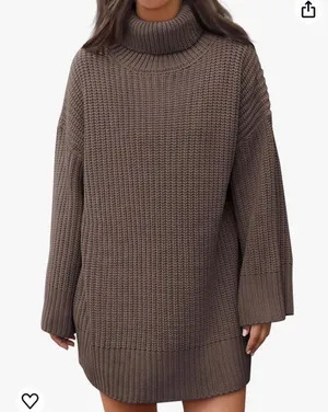 Sweater dress Brown thumbnail 1