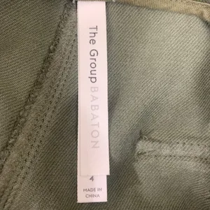 Babaton The Group Olive Green‎ Belted Utility Cargo Pants High Rise Pleated 4 thumbnail 6