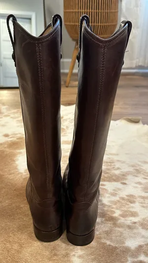 Frye Women’s Melissa Button Boots- Brown thumbnail 3