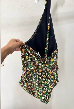 Ganni Floral Multi Color halter neck Bodysuit Top/size thumbnail 12