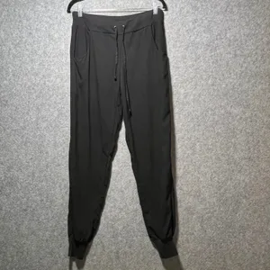 Threads‎ Saks Fifth Avenue Womens Black 100% Silk Jogger Pants Drawstring Small thumbnail 6