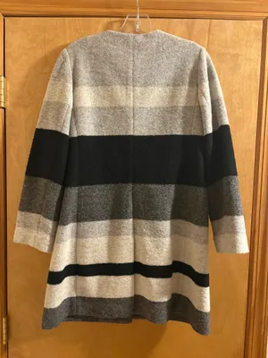Talbots Striped Wool Blend Coat thumbnail 5