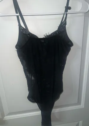 Amazon Black lace going out top thumbnail 2