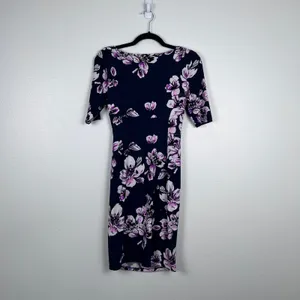 Ralph Lauren Women's Faux Wrap Dress Floral Sz 2P thumbnail 7