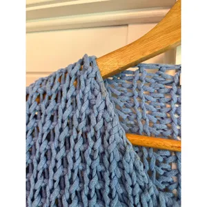 Zara Blue Sweater Vest‎ With Gold Buttons Size Medium thumbnail 5