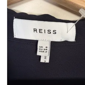 REISS Feya Midi Navy Blue Shirt Dress Long Sleeve Collared‎ Pockets Size 2 UK 6 thumbnail 4