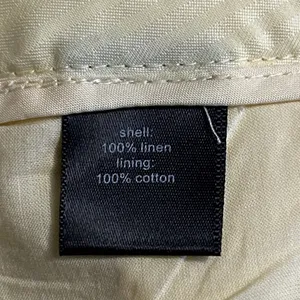 The Limited Pale Yellow 100 % Linen Drawstring Chinos Size‎ 14 NEW Cuffed Ankle thumbnail 7