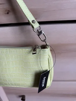 Shein Green Crocodile Baguette Lime Bag thumbnail 2