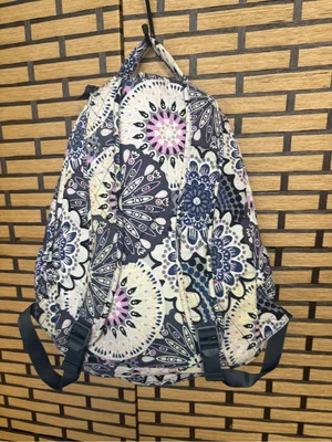 Vera Bradley purple and navy floral backpack thumbnail 2