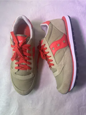Saucony Women's Olive and Pink Low-Top Sneakers thumbnail 5