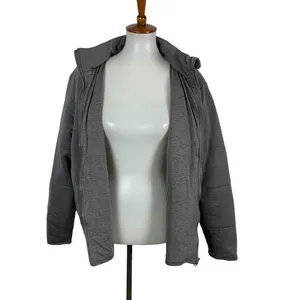 Three Dots Gray Full Zip Puffer Jacket Heather Pavement XL‎ Lightweight Quilted thumbnail 3