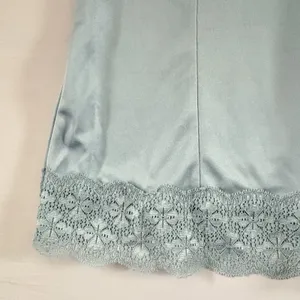 Petite Sophisticate Women’s blue Lace Sequined Satin Beaded Cami Vintage‎ Large thumbnail 7