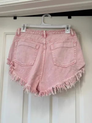 Jean shorts Pink Size M thumbnail 2