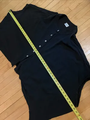 Oh My Gauze Black Oversized Button Down Shirt Size 2 Size M thumbnail 8