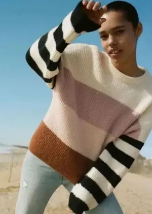 Urban Outfitters Truly Madly Deeply Caroline Striped Sweater Women’s Small thumbnail 1