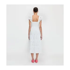 Hill House The Ellie Nap Dress White Women's Size XS Tiered Ruffled Lined Fairy thumbnail 2