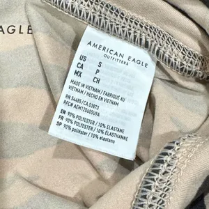 American Eagle Tan Black Zebra Soft Bike Shorts Women’s Small thumbnail 3
