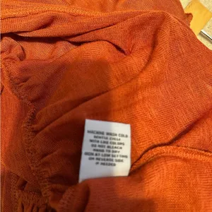 NWT Forever 21 Burnt Orange Tiered Short Sleeved Babydoll Dress Size Large thumbnail 2