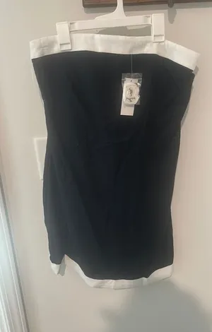 Abercrombie Strapless Dress Linen Blend thumbnail 1