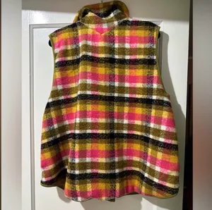 Free people plaid wool vest thumbnail 5