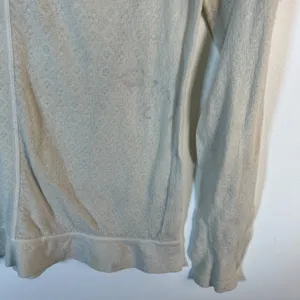 Free People Ivory Embroidered Mesh Studded Long Sleeve‎ Thermal Top Size M boho thumbnail 8