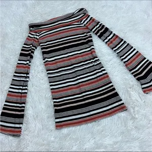 Free‎ people striped tunic M thumbnail 1