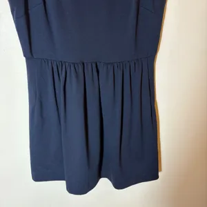 J. Crew Mercantile Navy Blue Sleeveless‎ Fit and Flare Dress Size Large thumbnail 3
