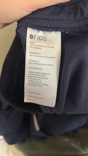 Navy FIGS Set Scrubs Blue thumbnail 2
