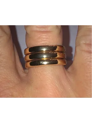 Size 7 Jasmine Lane Gold Tone Ring Triple Stack Set thumbnail 6