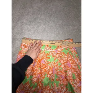 Lilly Pulitzer Fayette Avocado Green Crush Cotton Lawn Skirt‎ 4 thumbnail 6
