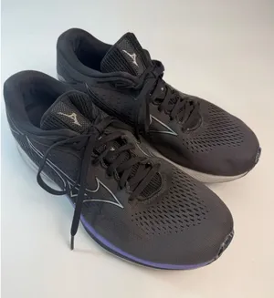 Mizuno Wave Rider 25 Womens Running Shoes Grey Purple J1GD210393 Size 9.5 thumbnail 1