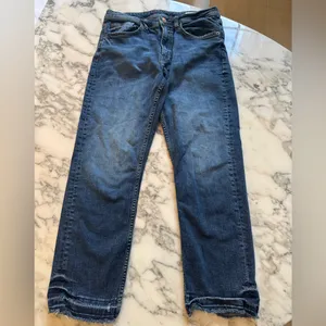 EUC Zara Women's Premium Blue Straight Leg Jeans Sz 6 thumbnail 4