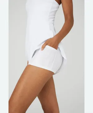 Alo Yoga Airbrush Real Dress XXS White V-Neck Racerback Tennis Mini Dress thumbnail 3