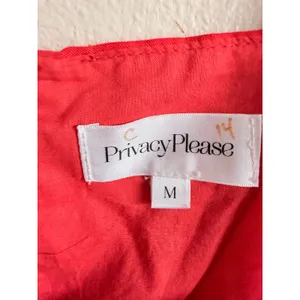 Privacy Please Mini Dress Women Medium‎ Red Kimball Ruched Side Slit V-Neck Wrap thumbnail 4