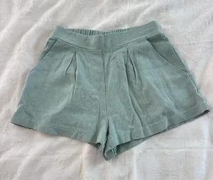 Altar'd State Mint Green Linen Shorts thumbnail 1