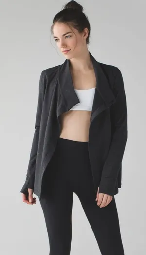 Lululemon Heathered Black Coast Wrap II thumbnail 1