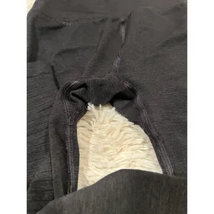 Alphalete Sports Leggings Size S Butt Scrunch Seamless Front Seam Dark Gray thumbnail 3