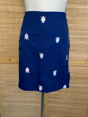 Coral Bay Navy blue Mini golf Skirt has shorts underneath size 10 embroidered thumbnail 5