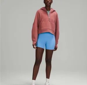 Lululemon Oversized Scuba Half-Zip in spiced chai in M/L thumbnail 3