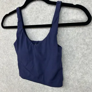 OFFLINE by Aerie Real Me Longline Sports Bra Blue Women’s XS - No Padding thumbnail 2