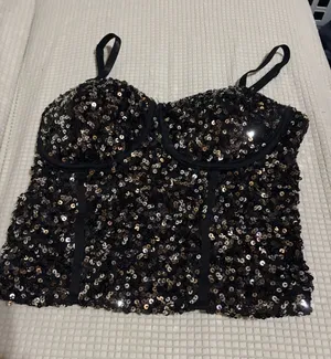 madden girl party sparkle top thumbnail 1