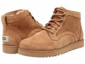 UGG Bethany Classic Slim Chestnut Suede Lace Up Shoes Boots thumbnail 1